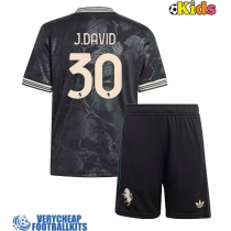 Juventus Jonathan David #30 Replica Third Minikit 2025-26 Short Sleeve (+ pants)
